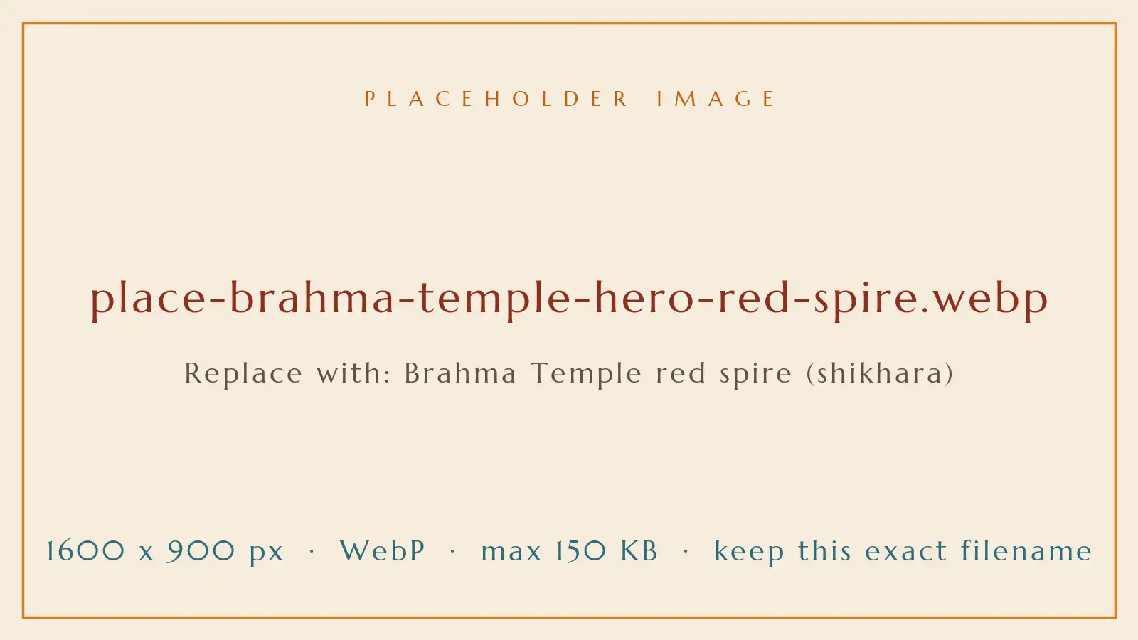 The red spire (shikhara) of the Brahma Temple rising above Pushkar's old town