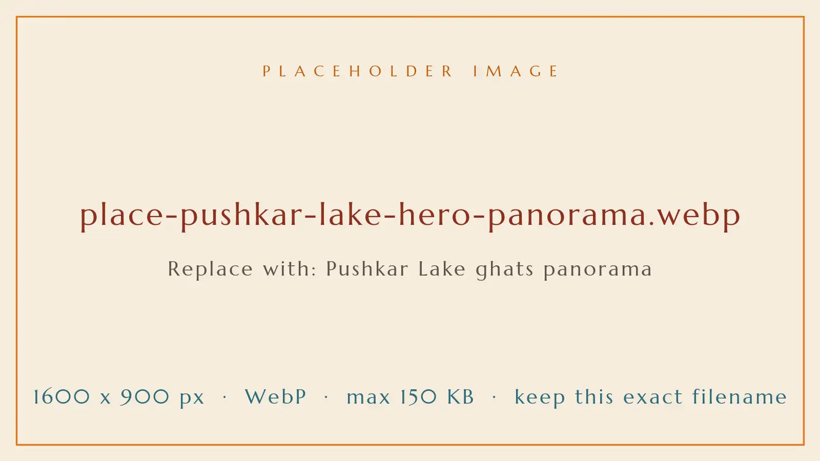 Panorama of Pushkar Lake ringed by white bathing ghats and old town rooftops
